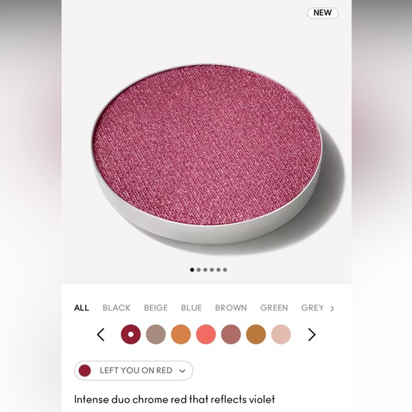 MAC Eyeshadow Single Pod - Frost Finish - LEFT YOU ON RED - Picture 2 of 2